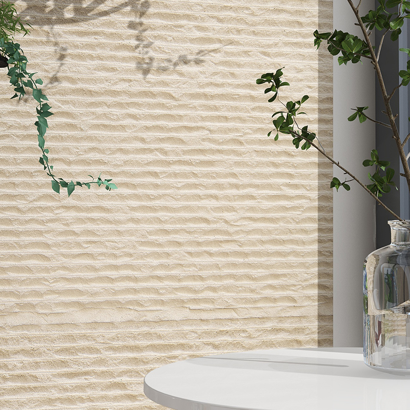 Flexible stone texture detail suited to coastal facade cladding