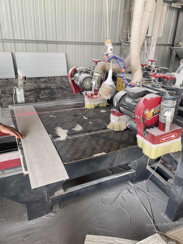 Factory inspection of stone panel raw material and production quality control