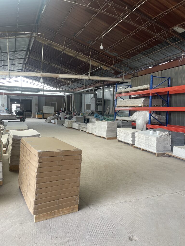Factory quality inspection process for stone panel products