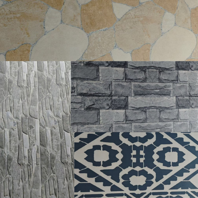 3D textured flexible stone sample panel