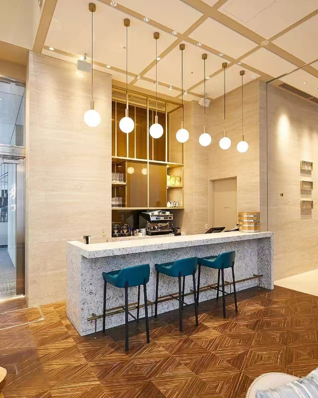 Flexible stone interior room design