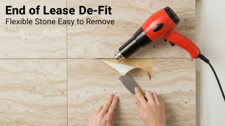 End of Lease De-Fit: Is Flexible Stone Easy to Remove?