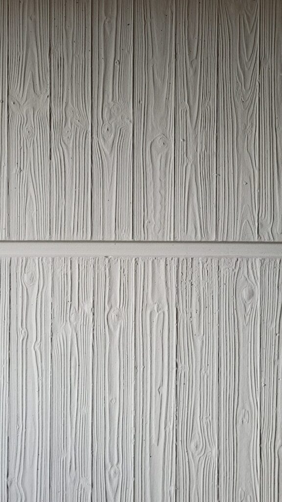 a close up of a wall made of wood planks