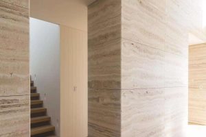 travertine stone interior wall